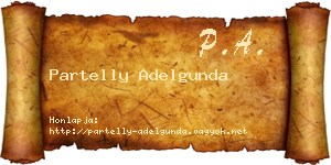 Partelly Adelgunda névjegykártya